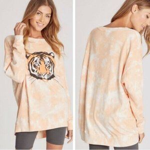 Wildfox Sommers La Tigre Tiger Tie-Dye Sweatshirt - Large (L) NWT
